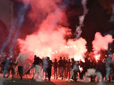 Χαμός έξω από το Βελοντρόμ με οπαδούς των Μαρσέιγ και Λάτσιο (pics, vids)