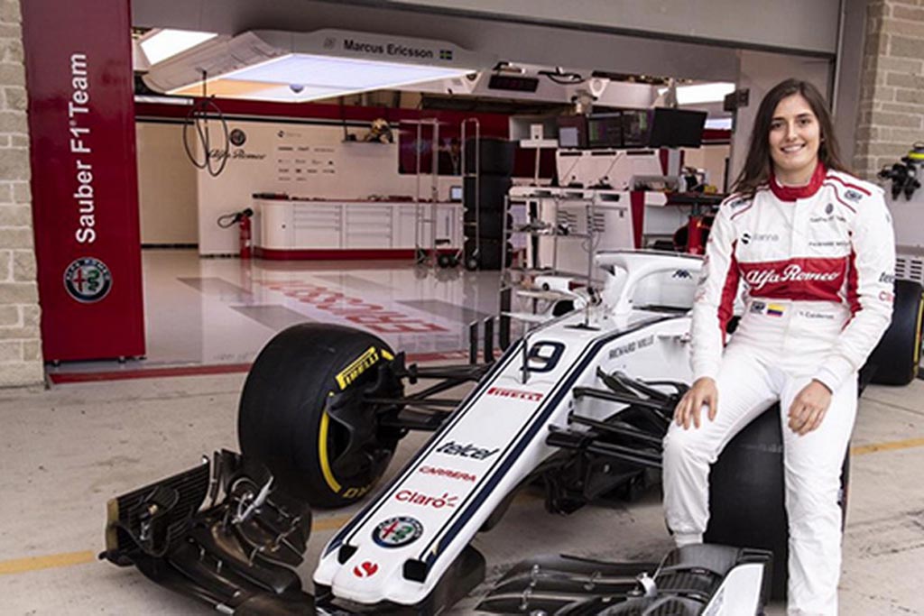 Στο τιμόνι της Sauber F1 η Τατιάνα Καλντερόν