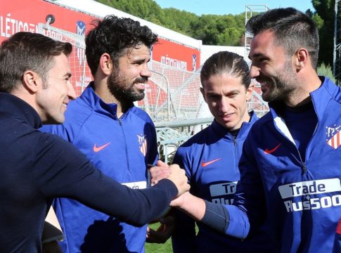 Ένας φίλος ήρθε απόψε απ΄τα παλιά: Ο Γκάμπι στην προπόνηση της Ατλέτικο (vids)