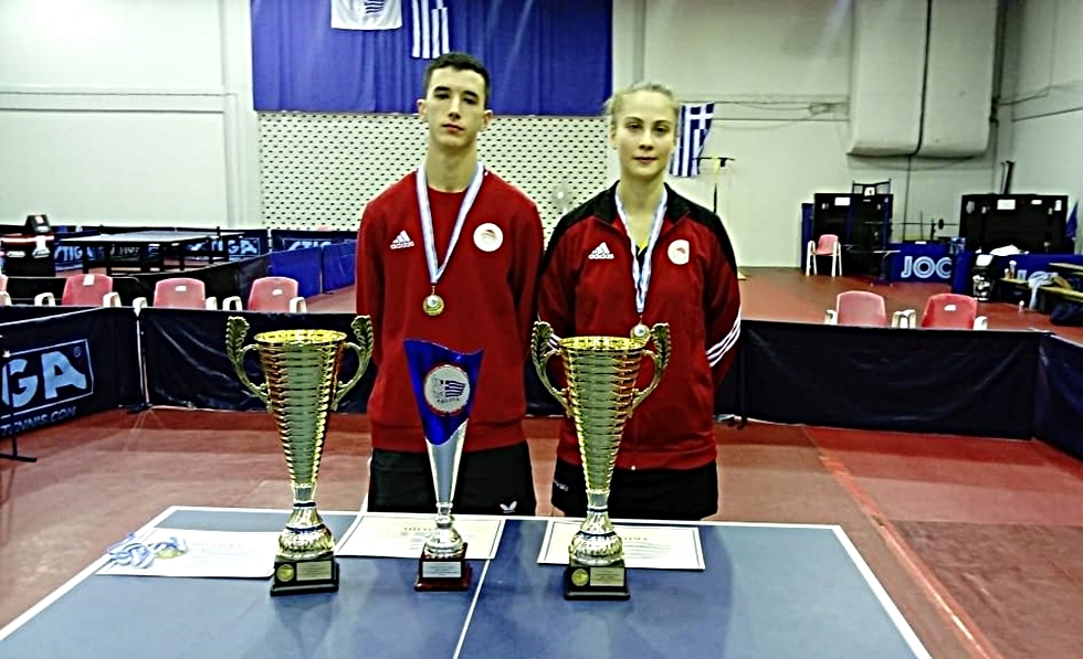 Δύο χρυσά μετάλλια ο Σταματούρος, πρωταθλήτρια Ελλάδας στο απλό Νέων γυναικών η Τέρπου