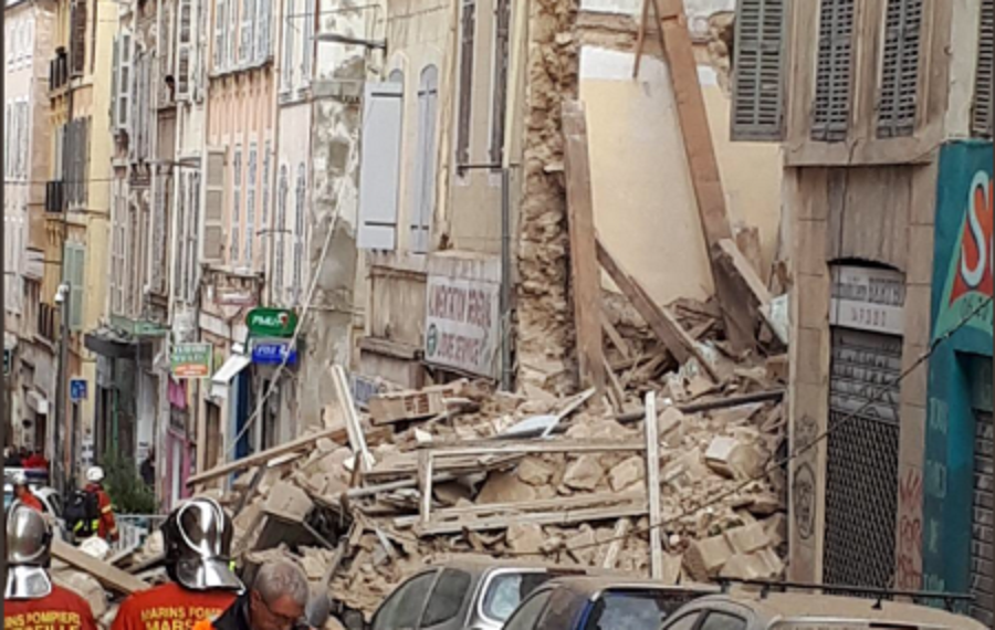Κατάρρευση κτιρίου στην Μασσαλία