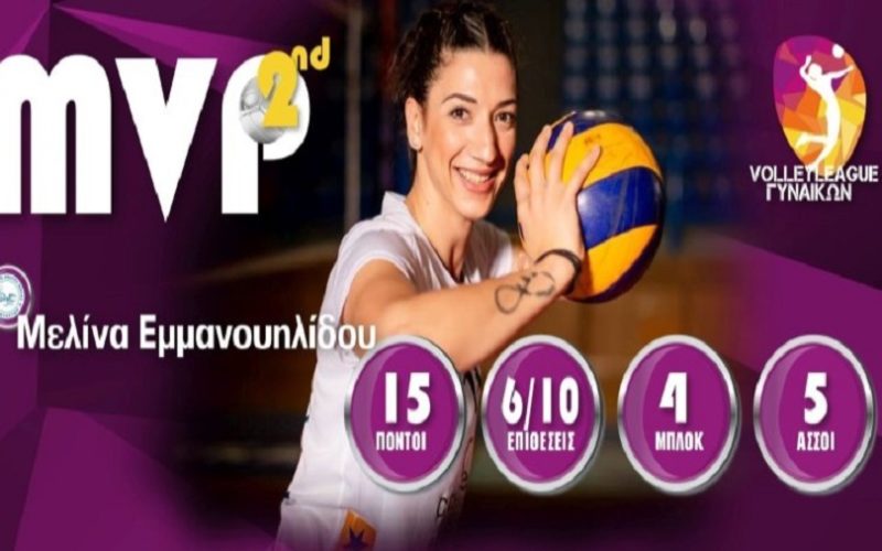 Η Εμμανουηλίδου MVP της 2ης αγωνιστικής