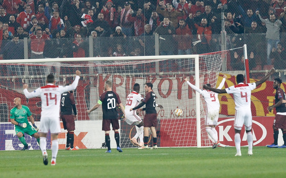 Το 2-0 του Ολυμπιακού και η απάντηση της Μίλαν (2-1)