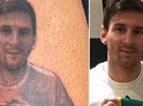 Χτύπησε τατού τον Μέσι (pic)