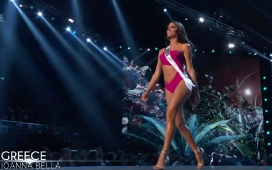 Η Ιωάννα Μπέλλα και η εμφάνιση με μαγιό στα προκριματικά του «Miss Universe»
