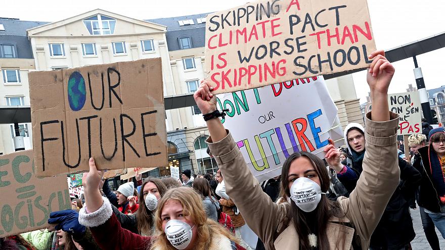 Bέλγιο: Στον δρόμο οι μαθητές για την κλιματική αλλαγή