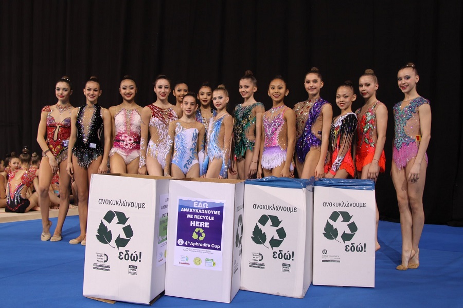 Ξεχωριστές περιβαλλοντικές και κοινωνικές δράσεις στο διεθνές τουρνουά ρυθμικής «Aphrodite Cup 2019»