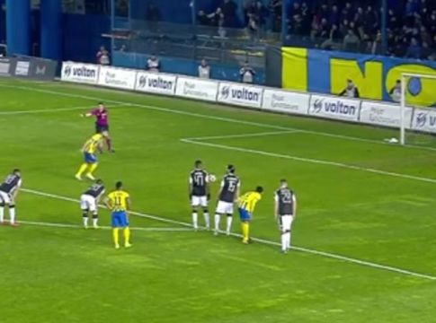 Ο Μπαΐροβιτς από την άσπρη βούλα το 1-0 του Παναιτωλικού! (vid)
