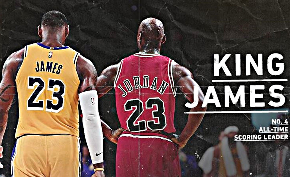 Είναι γεγονός! Ο ΛεΜπρον πέρασε σε πόντους τον Τζόρνταν (pics/vid)