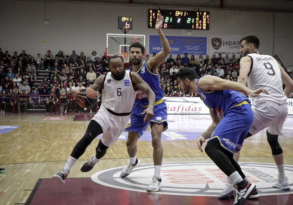 Ήφαιστος Λήμνου – Περιστέρι 77-73