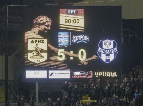 Τα πέντε γκολ του Άρη επί του Απόλλωνα (vid)