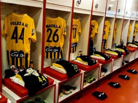 O Άρης στα αποδυτήρια του Καραϊσκάκης (pic)