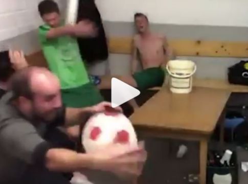 Εκανε κεφαλιά με… λάμπα και ταβλιάστηκε! (vid)