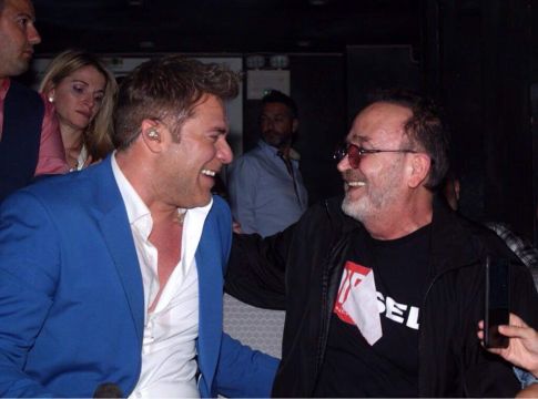 Ο Σταμάτης Γονίδης διασκέδασε με Χρήστο Χολίδη στο Frangelico (pics)