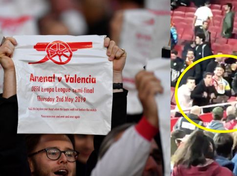 Ρατσιστικές και ναζιστικές χειρονομίες από οπαδούς της Βαλένθια (vid)