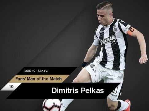 Ο κόσμος του ΠΑΟΚ ψήφισε τον Πέλκα ως MVP του τελικού