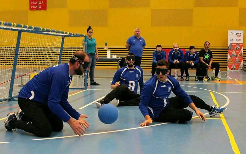 Δεύτερη η εθνική ομάδα γκόλμπολ των ανδρών στο τουρνουά της Πράγας