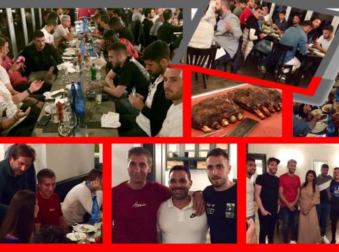 Ολυμπιακός: Ο Μαρτίνς έκανε το τραπέζι στην ομάδα (pics)