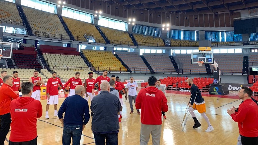 Ολυμπιακός: Στο ΣΕΦ ο Σπανούλης (pics)