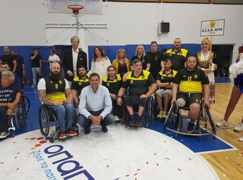 Τα συγχαρητήρια της ΚΑΕ Άρης στην ομάδα μπάσκετ με αμαξίδιο (pics)