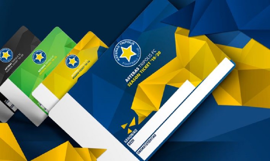 Τα εισιτήρια διαρκείας του Αστέρα Τρίπολης για τη σεζόν 2019-20