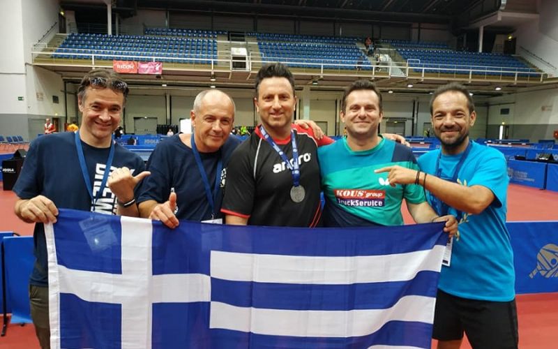 Δεύτερος στην κατηγορία 40+ ο Βλοτινός στο Ευρωπαϊκό πρωτάθλημα επιτραπέζιας αντισφαίρισης βετεράνων