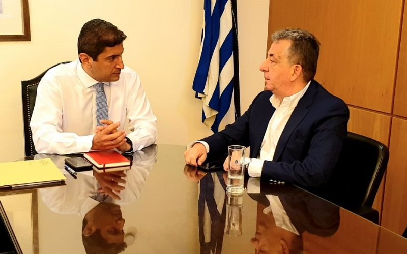 Συνάντηση Αυγενάκη με τον Περιφερειάρχη Κρήτης, Σταύρο Αρναουτάκη