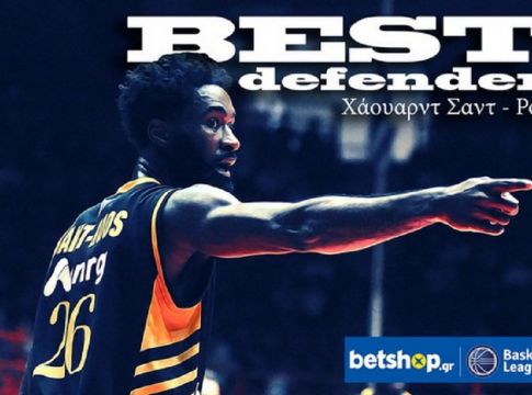 Καλύτερος αμυντικός ο Σαντ-Ρος στη Basket League