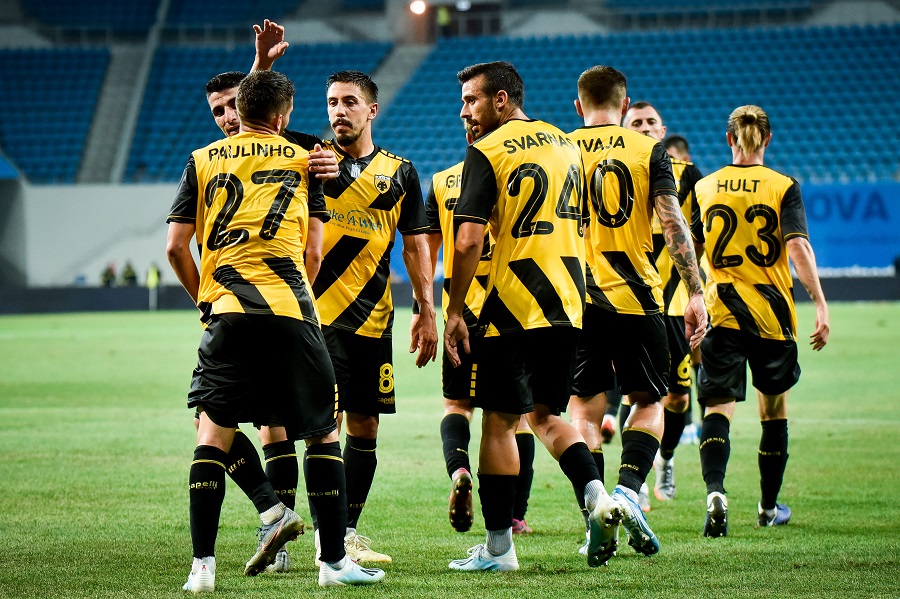 AEK: Υπό το άκουσμα του ύμνου η επιστροφή (vid)