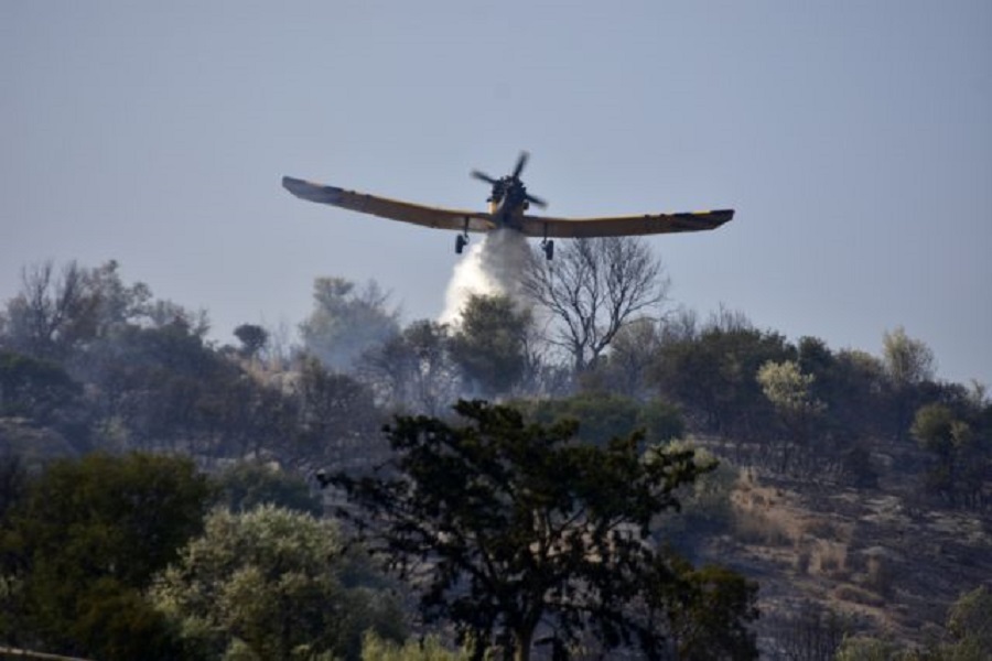 Διαστάσεις έχει λάβει η πυρκαγιά στην Αρχαία Ολυμπία