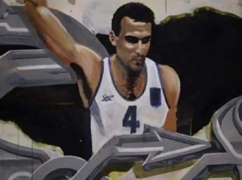Το νέο graffiti του Γκάλη είναι με φανέλα της Εθνικής (pic)