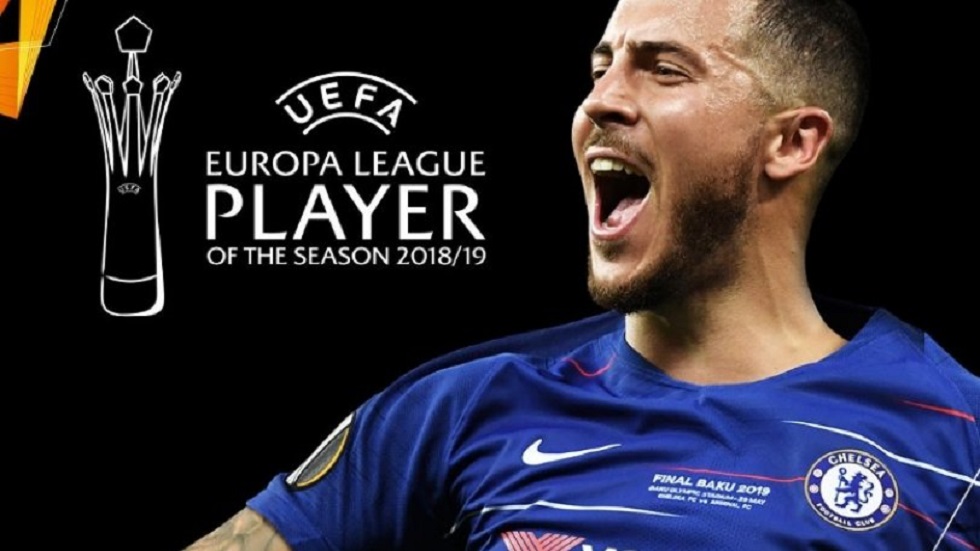 Europa League: Κορυφαίος παίκτης της σεζόν 2018-19 ο Εντέν Αζάρ (pic)