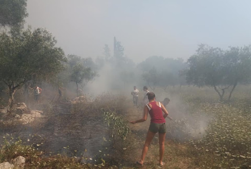 Περιορίστηκε η φωτιά στην Κέρκυρα (pics+vids)