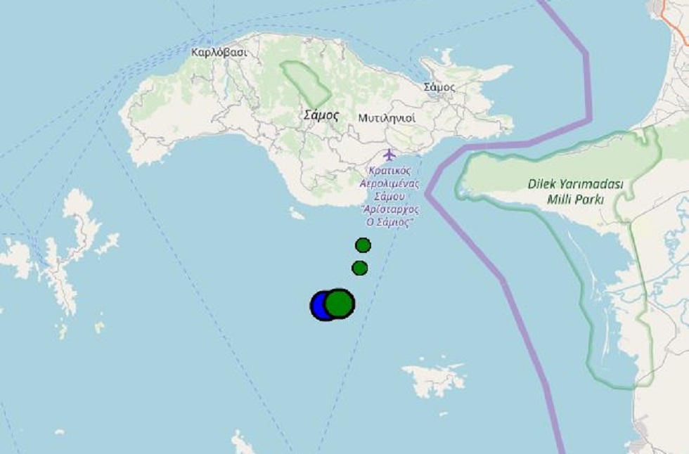 Σεισμός 4,4 Ρίχτερ στη Σάμο