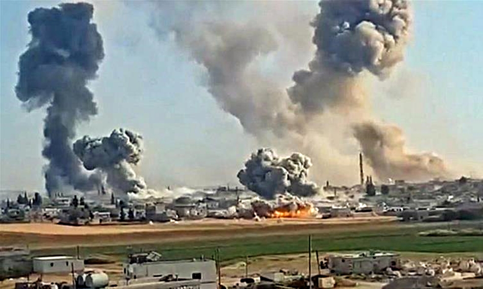 Βίντεο καταγράφει την κόλαση των βομβαρδισμών στη Συρία (vid)