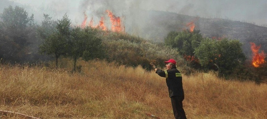 Φωτιά στο Μουζάκι Ζακύνθου