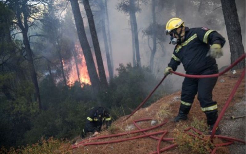 Πυρκαγιές σε Ασπρόπυργο και Βάρδα Ηλείας