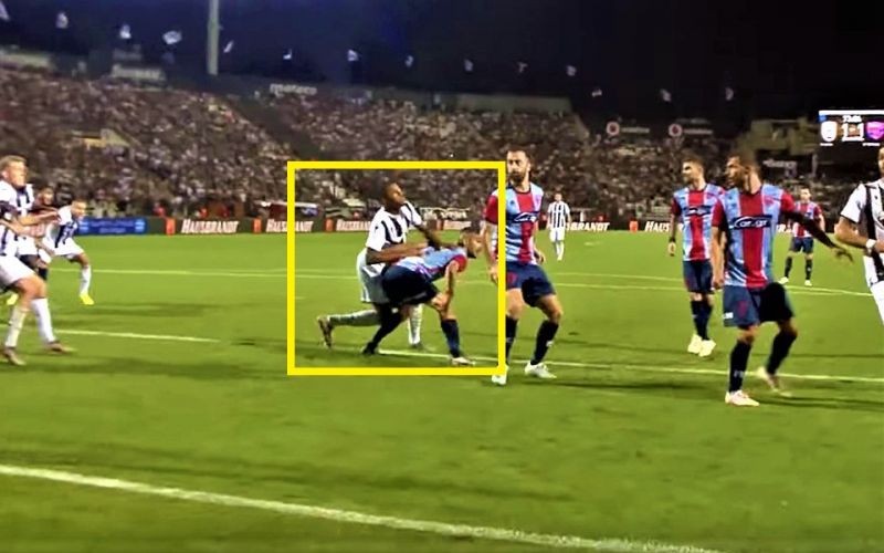 Αρχισαν τα όργανα και με PAOK TV: Επιθετικό φάουλ του Ακπομ στον Ευαγγέλου το 2ο γκολ του ΠΑΟΚ (vids)