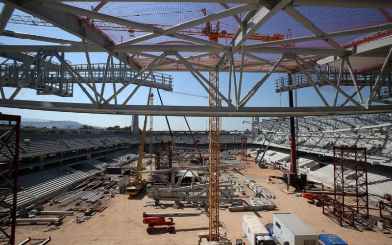 ΑΕΚ: «Συνεχίζεται η τοποθέτηση της μεμβράνης του στεγάστρου της Αγιά Σοφιάς (pics)