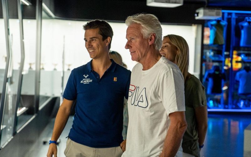 Ο θρυλικός Μποργκ στο μουσείο του Ναδάλ! (pics)