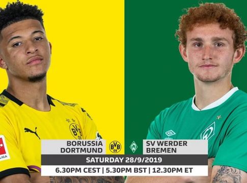 LIVE: Μπορούσια Ντόρτμουντ – Βέρντερ Βρέμης