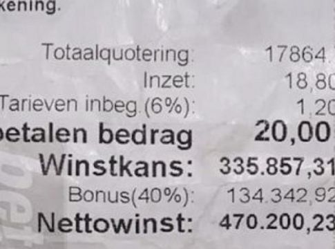 Απίστευτο: Ολλανδός έχασε 470.200 ευρώ στο στοίχημα εξαιτίας ενός γκολ στο 87′ (pic)