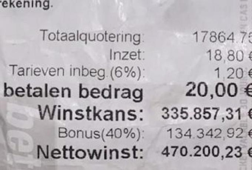 Απίστευτο: Ολλανδός έχασε 470.200 ευρώ στο στοίχημα εξαιτίας ενός γκολ στο 87′ (pic)