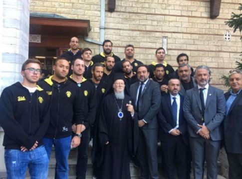 Στον Πατριάρχη η ανδρική ομάδα πόλο της ΑΕΚ (pics)