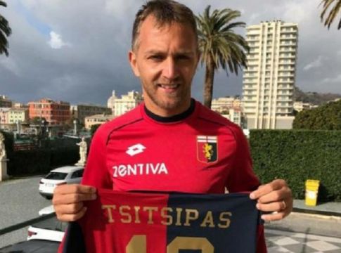 Περήφανη και η Τζένοα για τον Τσιτσιπά! (pic)