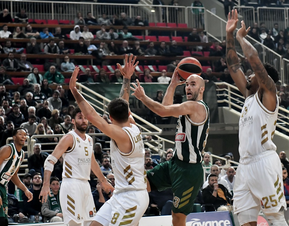 Παναθηναϊκός – Ρεάλ Μαδρίτης: Μαγική no-look ασίστ ο Καλάθης! (vid)