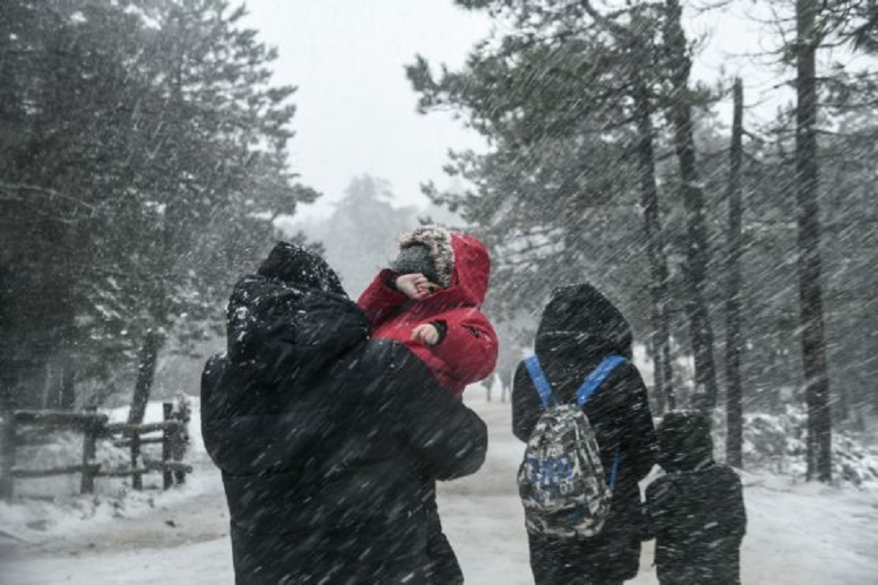 Η Ζηνοβία έβαλε στην κατάψυξη τη χώρα – Χιόνια σε Πάρνηθα και Πήλιο