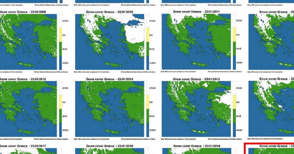 Καιρός: Προβληματίζουν οι δορυφορικές εικόνες πάνω από την Ελλάδα – Η σύγκριση της τελευταίας 15ετίας ( ΦΩΤΟ)
