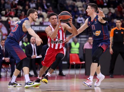 LIVE: Ολυμπιακός – Μπασκόνια 80-70 (Τελικό)