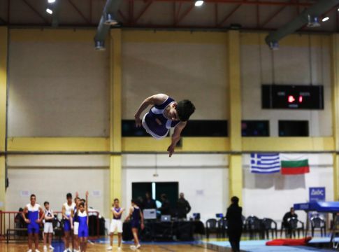 Διαφήμιση για το τραμπολίνο και για την Περαία το 7ο Διεθνές Κύπελλο «Αίας Θερμαϊκού»